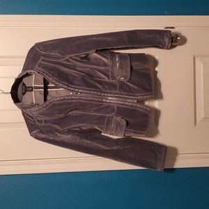 WHBM Silver/Gray Velvet Jacket